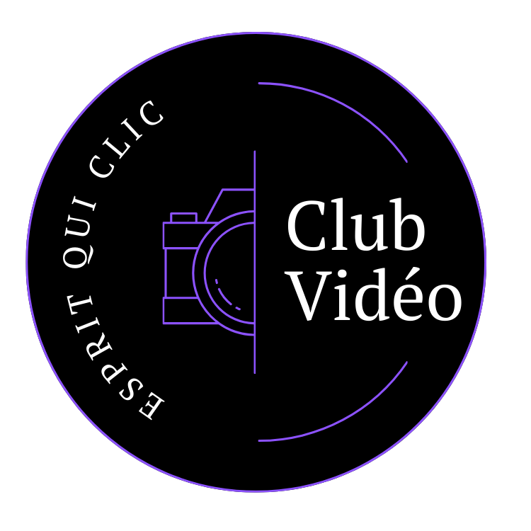 Logo club vidéo rond
